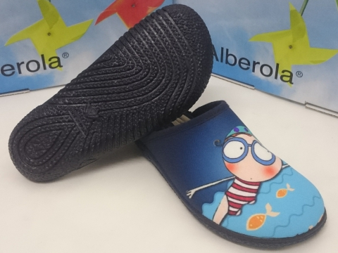 Zapatilla Alberola Mod A13813 Azul
